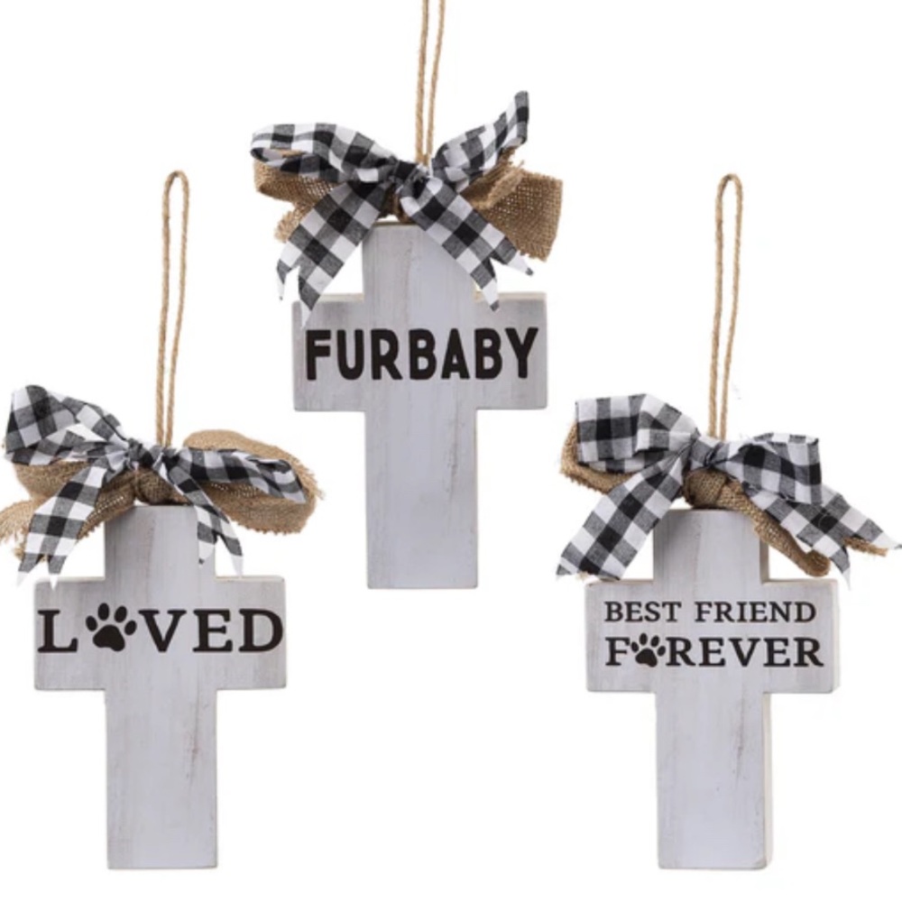 3 🐾Pet Crosses on Hangers NWT!